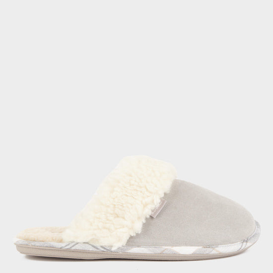 Womens Lydia Mule Slippers Grey