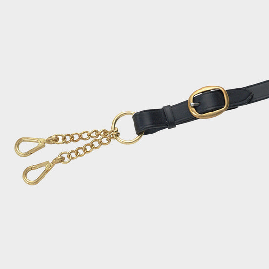 GARA Lead Rein With Small Newmarket Chain Black