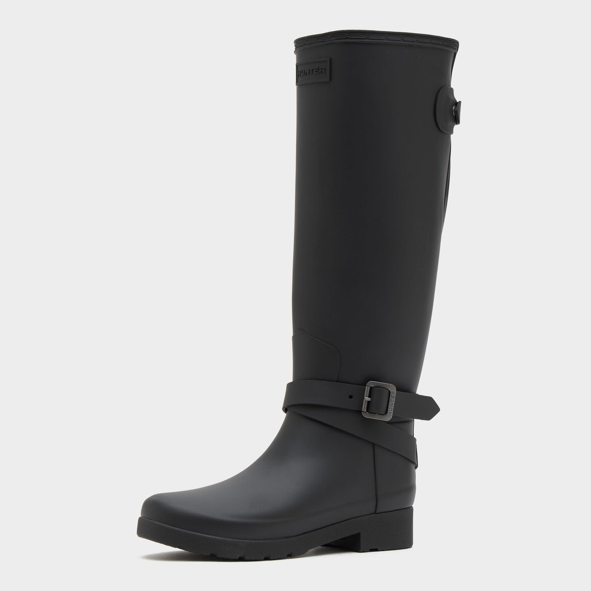 Womens Original Refined Adjustable Tall Wellington Boots Black