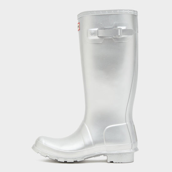 Kids Big Kids Original Metallic Wellington Boots Silver