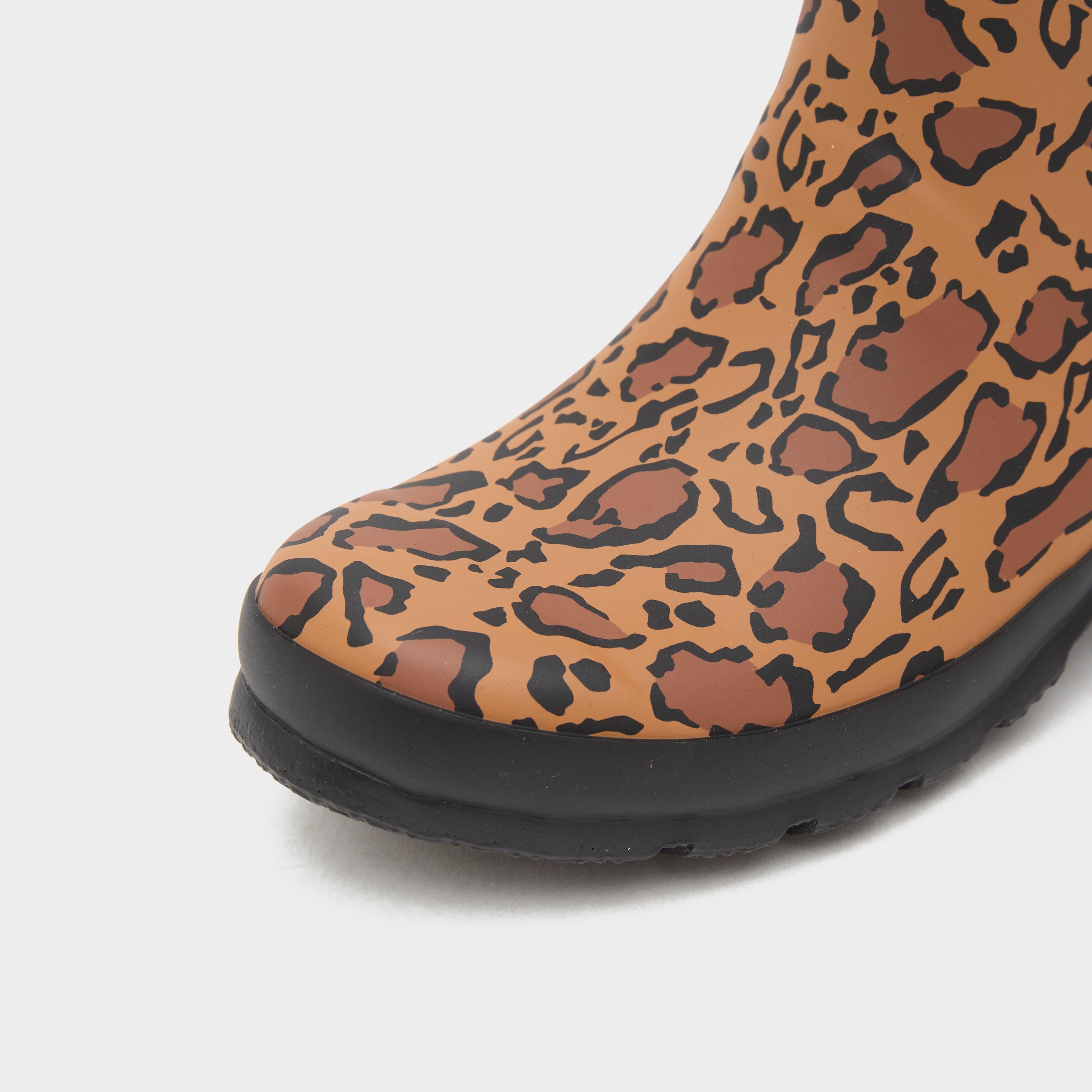 Kids Big Kids Original Leopard Print Wellington Boots Brown