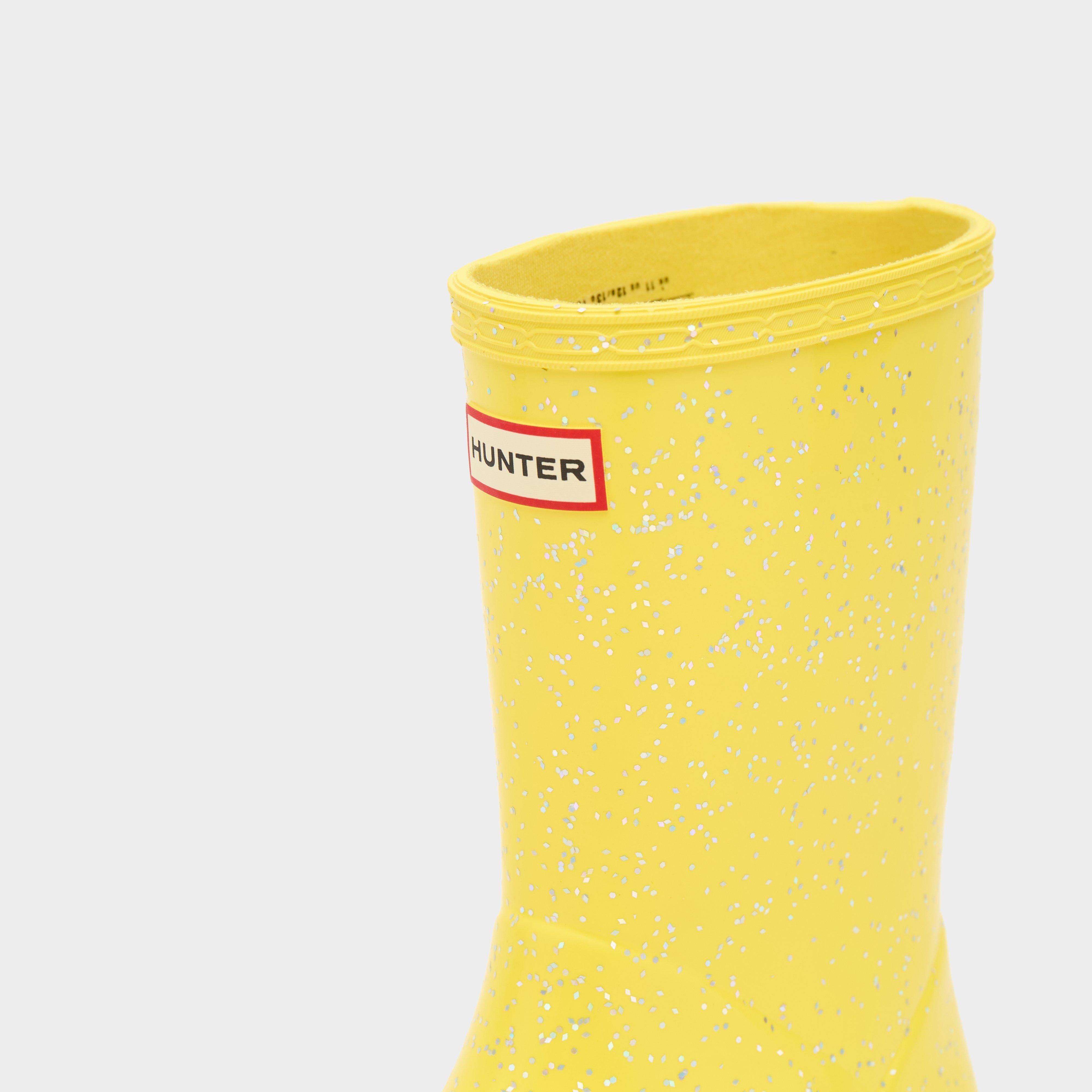 Kids Original First Giant Glitter Wellington Boots Yellow