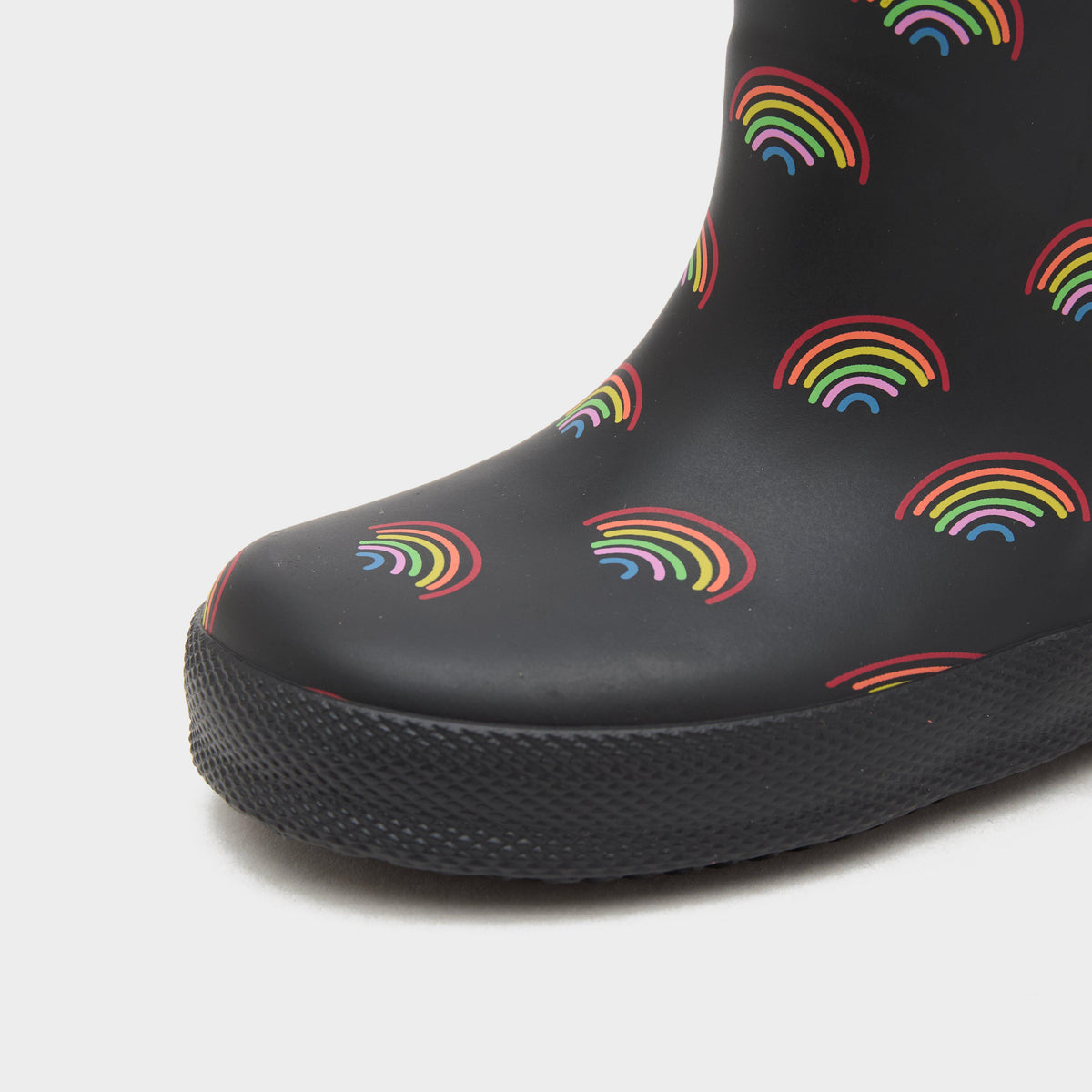 Kids Original First Rainbow Print Wellington Boots Black