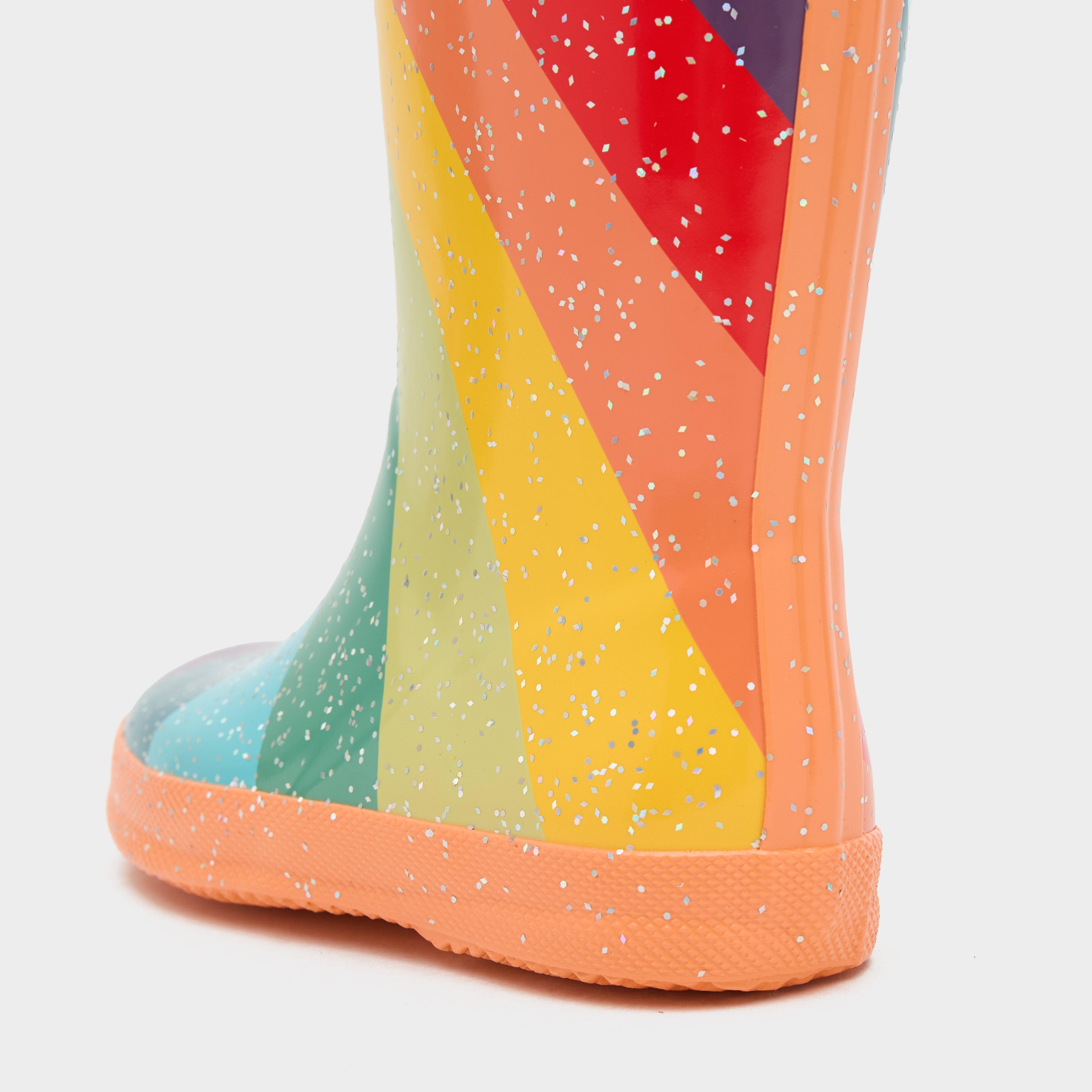 Kids First Classic Rainbow Wellington Boots Rainbow Stripe