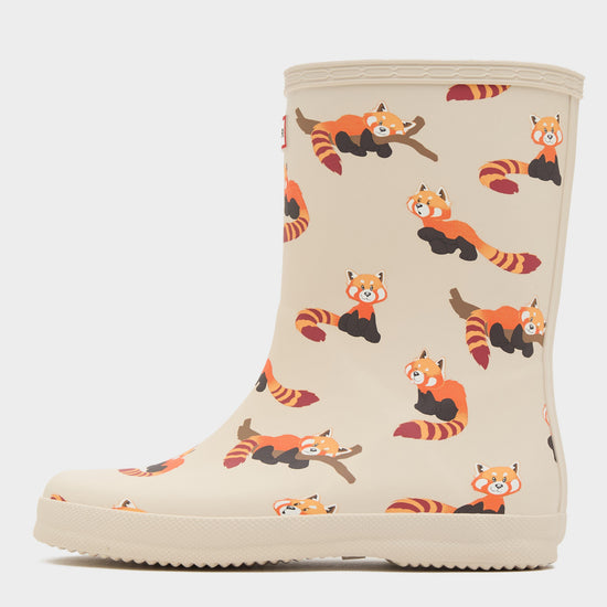 Kids First Classic Panda Wellington Boots White Pandas