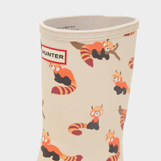 Kids First Classic Panda Wellington Boots White Pandas