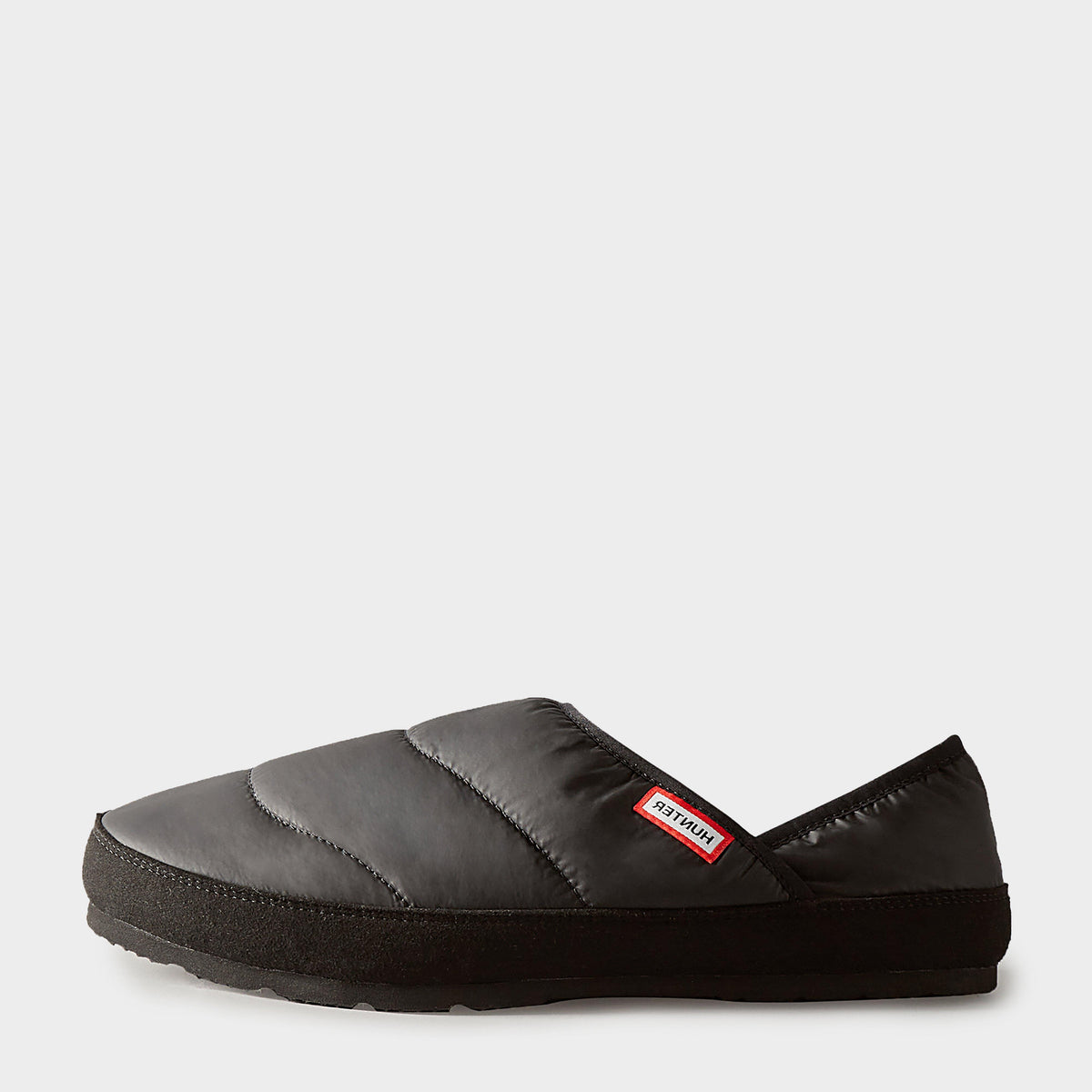 Mens Puffer Slippers Black