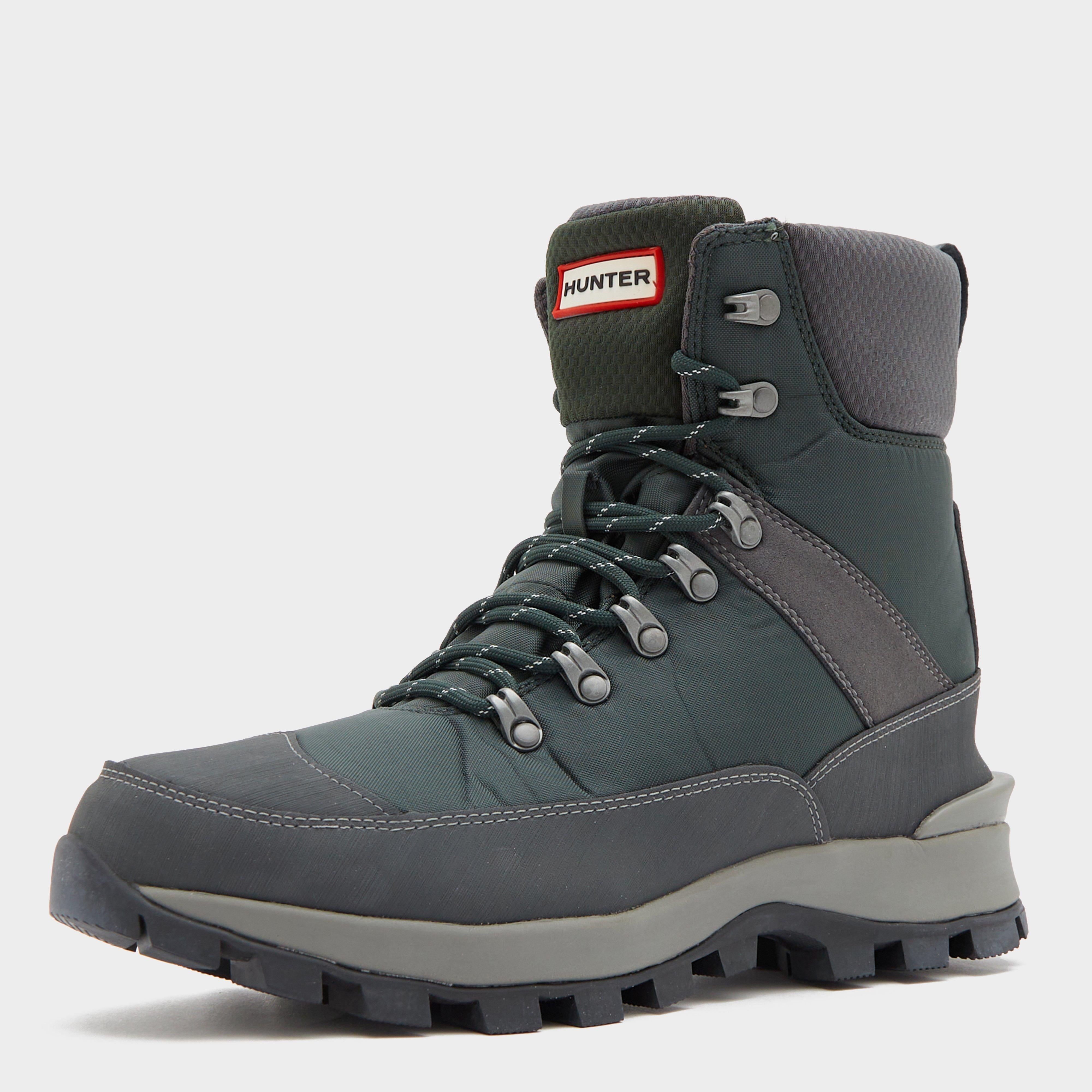 Mens Recycled Polyester Commando Boots Green/Grey