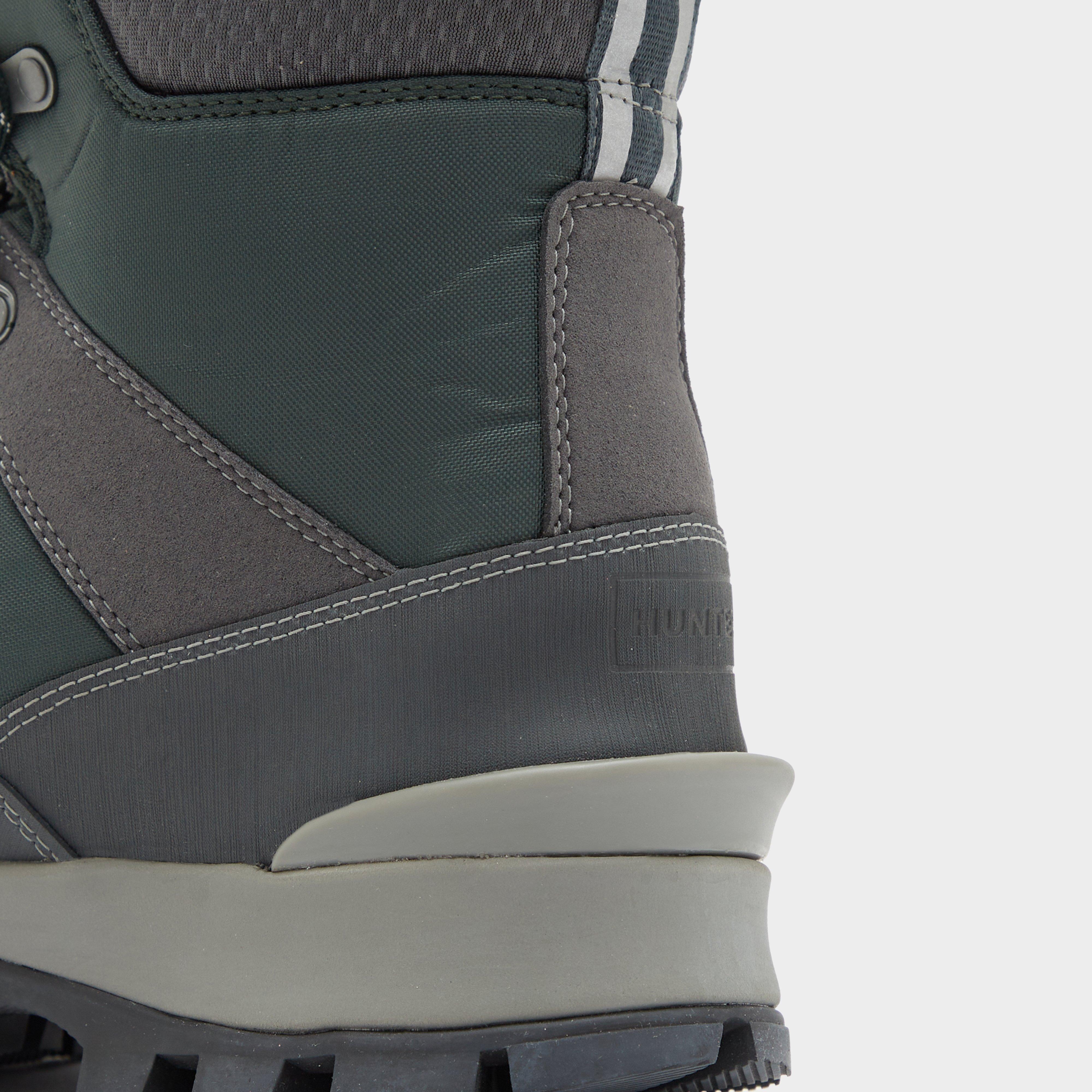 Mens Recycled Polyester Commando Boots Green/Grey