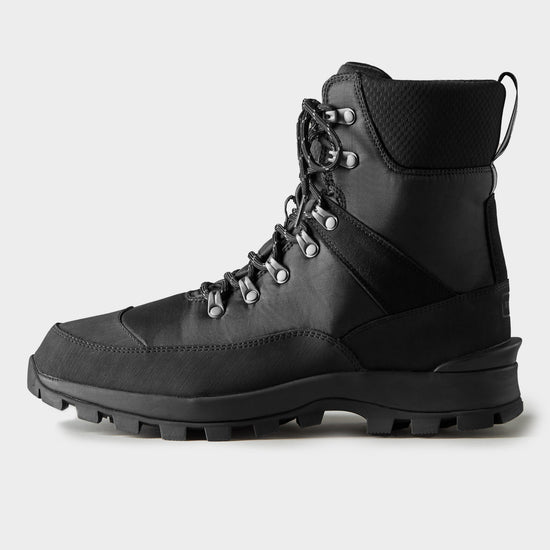 Mens Recycled Polyester Commando Boots Black