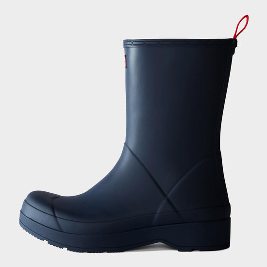 Mens Play Midi Wellington Boots Navy
