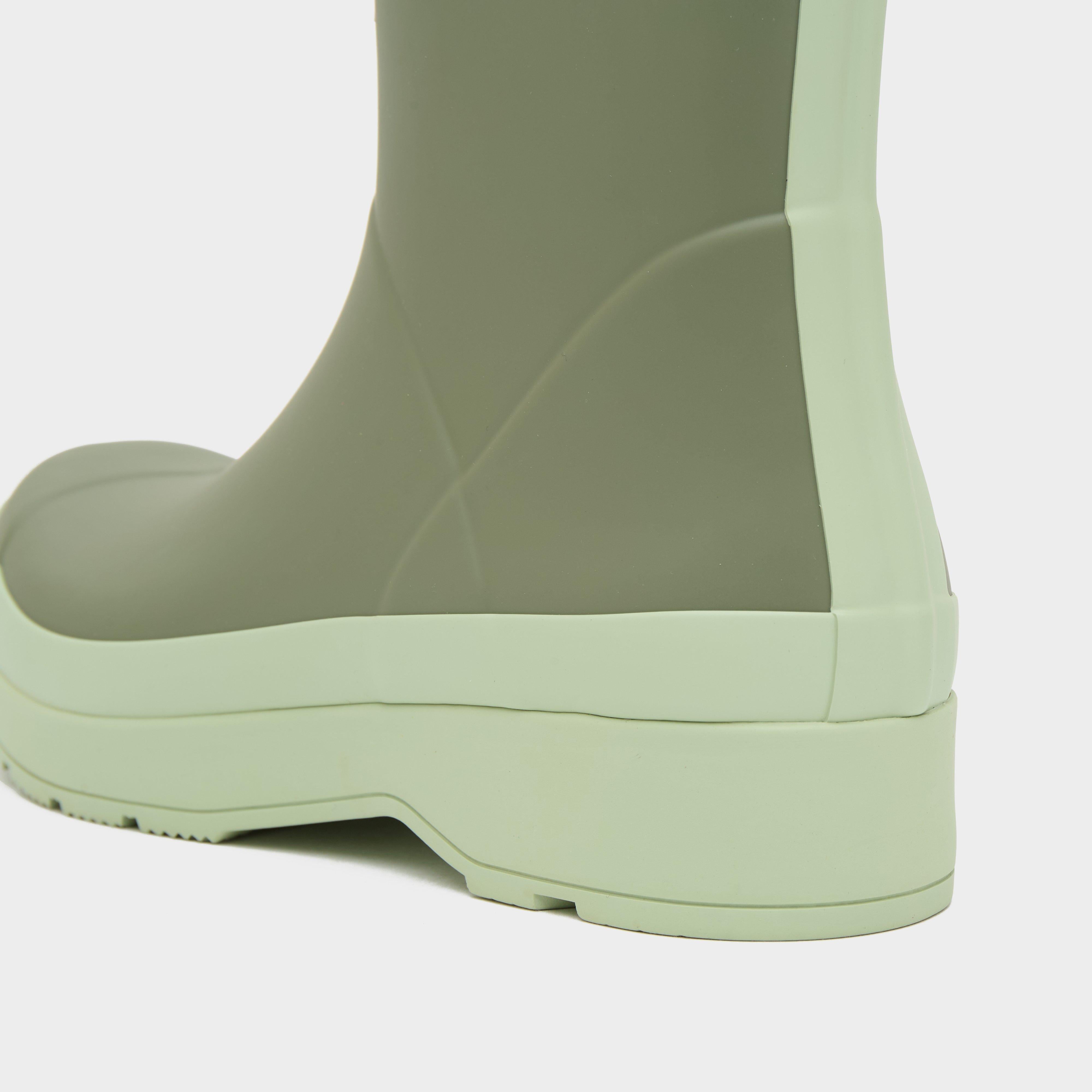 Mens Play Short Wellington Boots Green