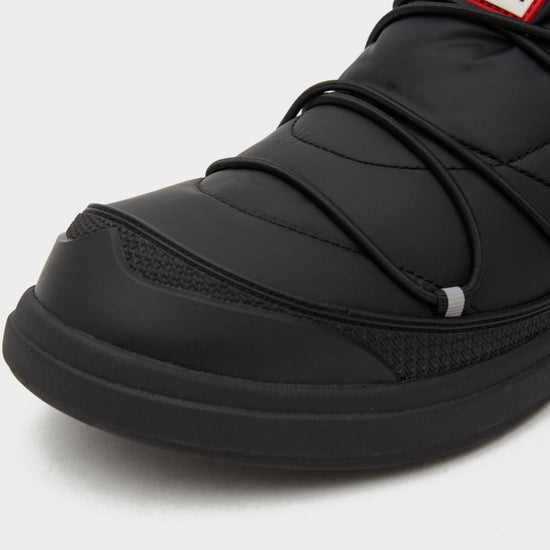 Mens In/Out Puffer Lace Up Boots Black