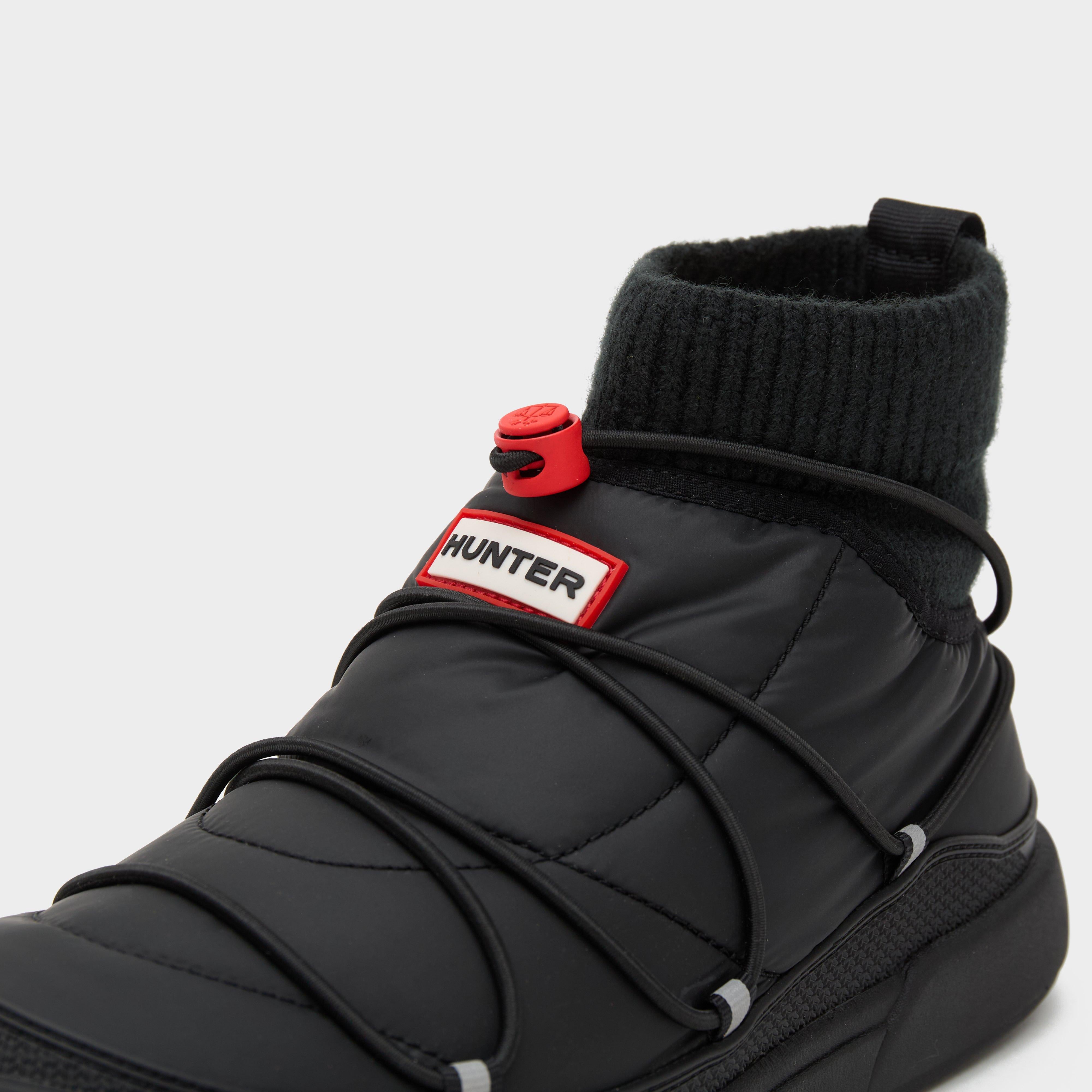 Mens In/Out Puffer Lace Up Boots Black