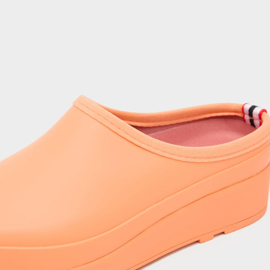 Womens Original Play Rubber Clogs Orange