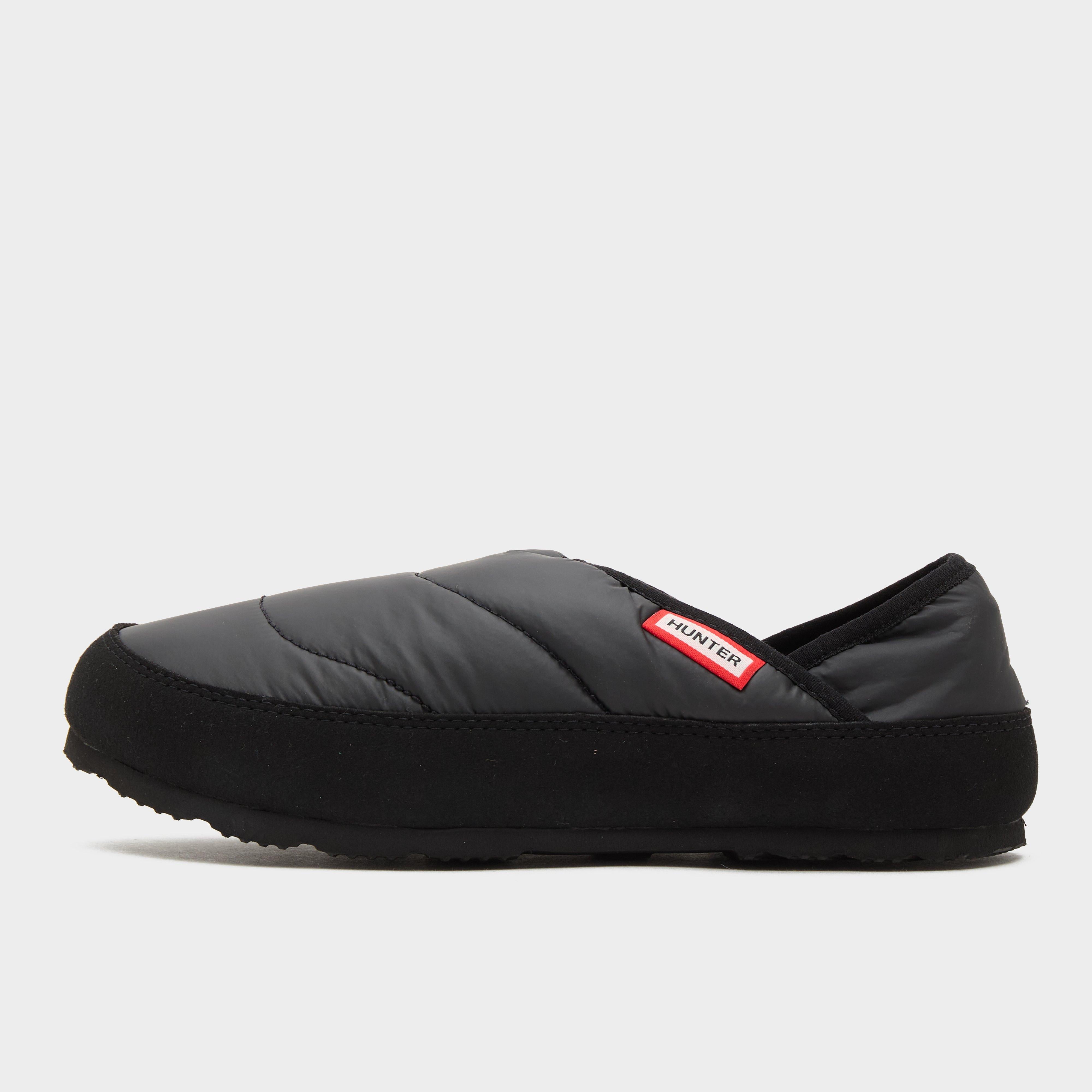 Womens Puffer Slippers Black