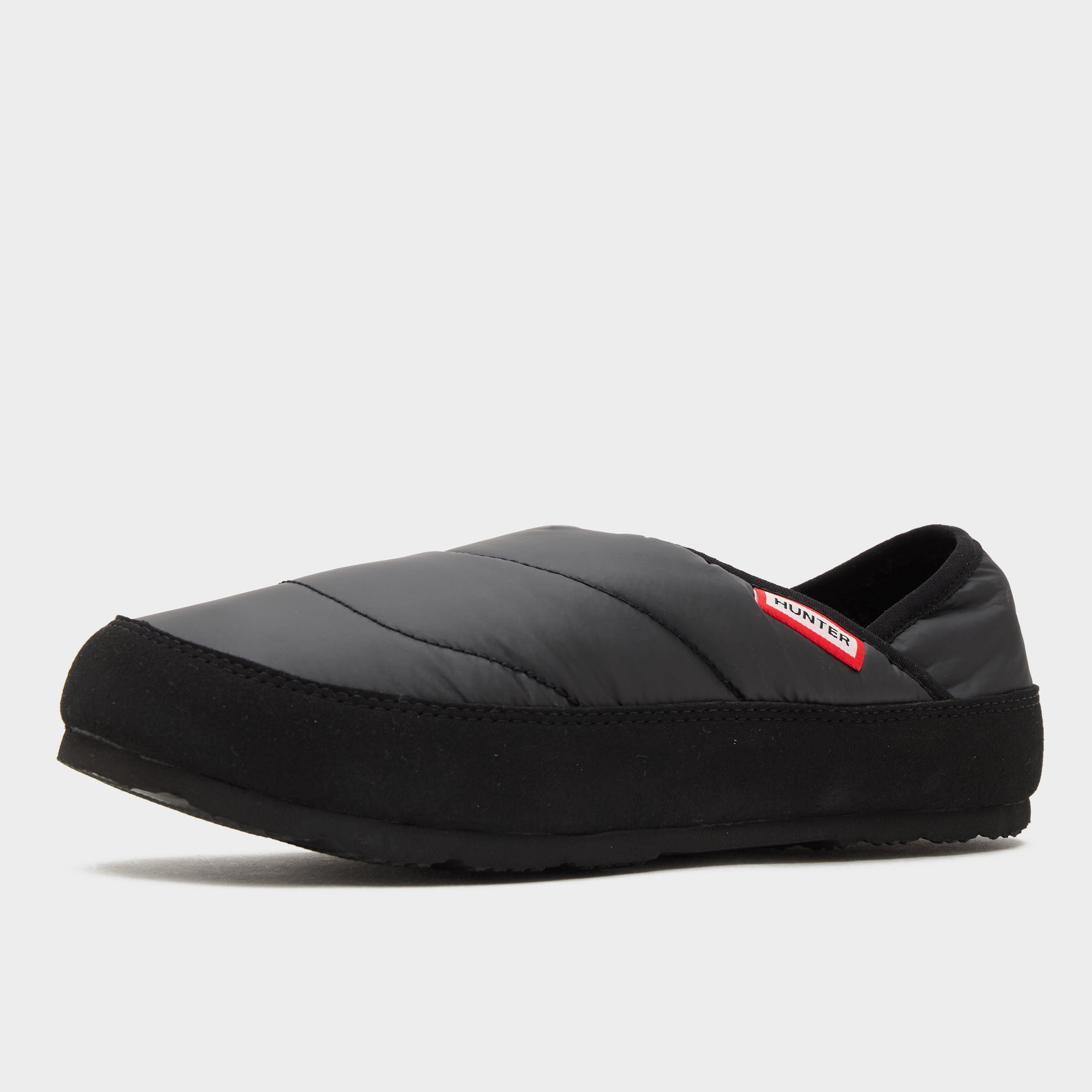 Womens Puffer Slippers Black