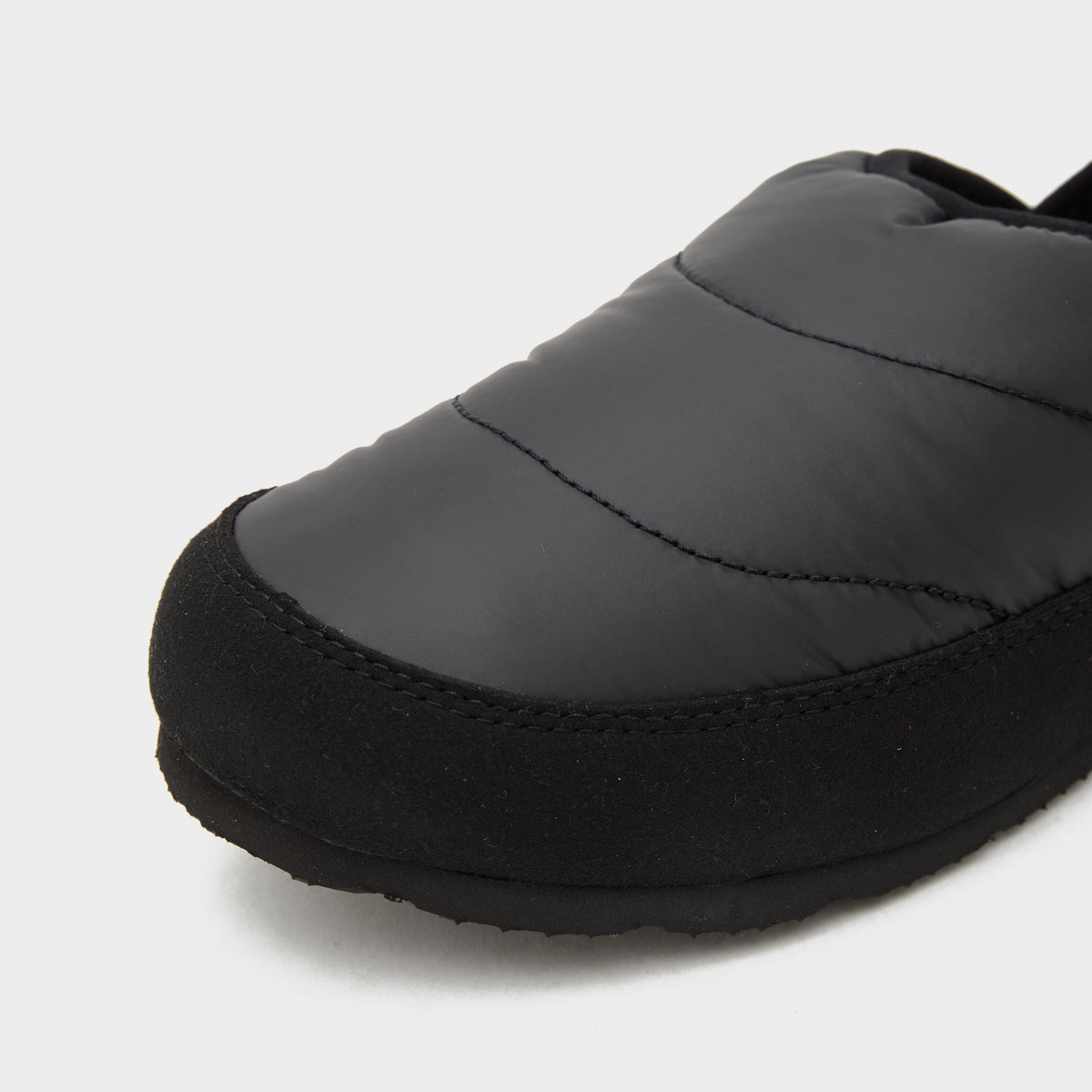 Womens Puffer Slippers Black