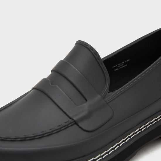 Womens Refined Stitch Penny Loafers Black