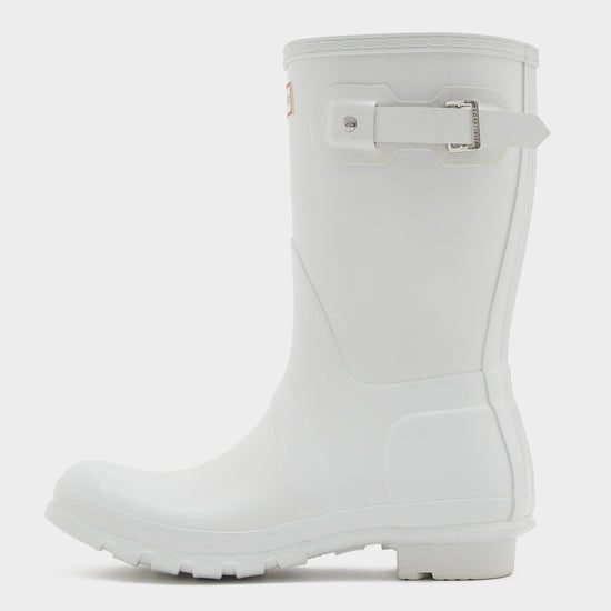 Womens Original Short Gloss Wellington Boots White
