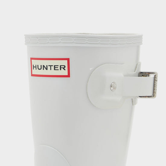 Womens Original Short Gloss Wellington Boots White