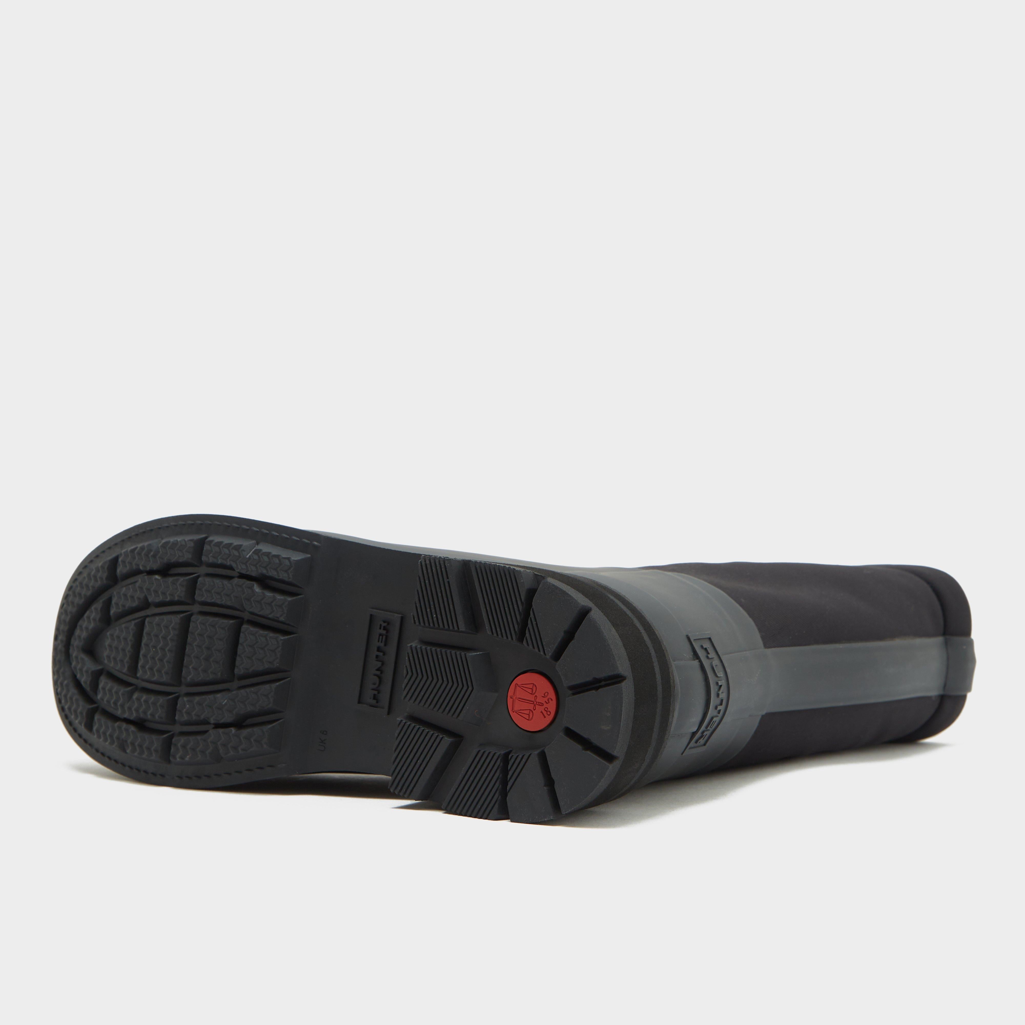 Womens Refined Stitched Roll Top Vegan Shearling Boots Black