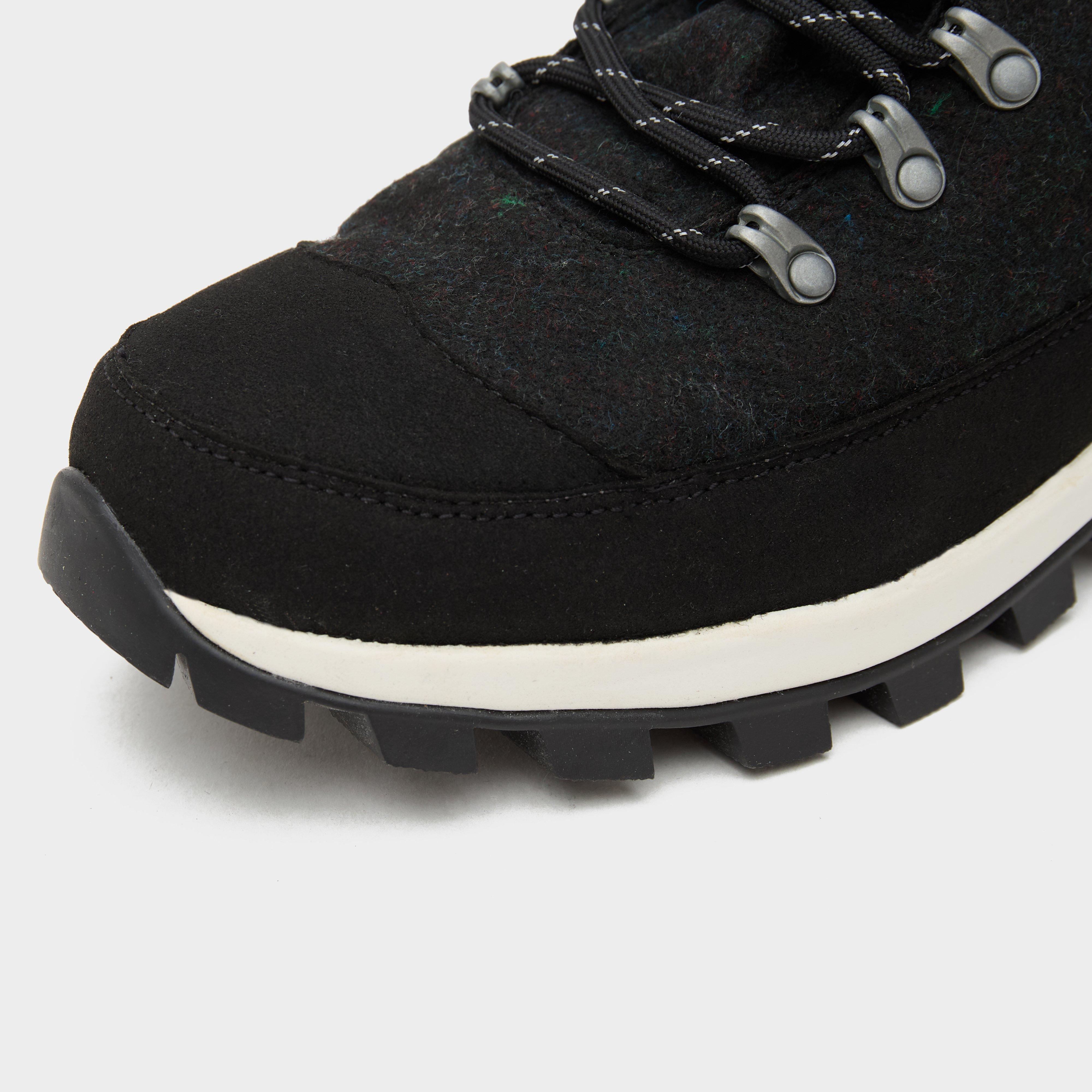 Womens Felt Commando Boots Black