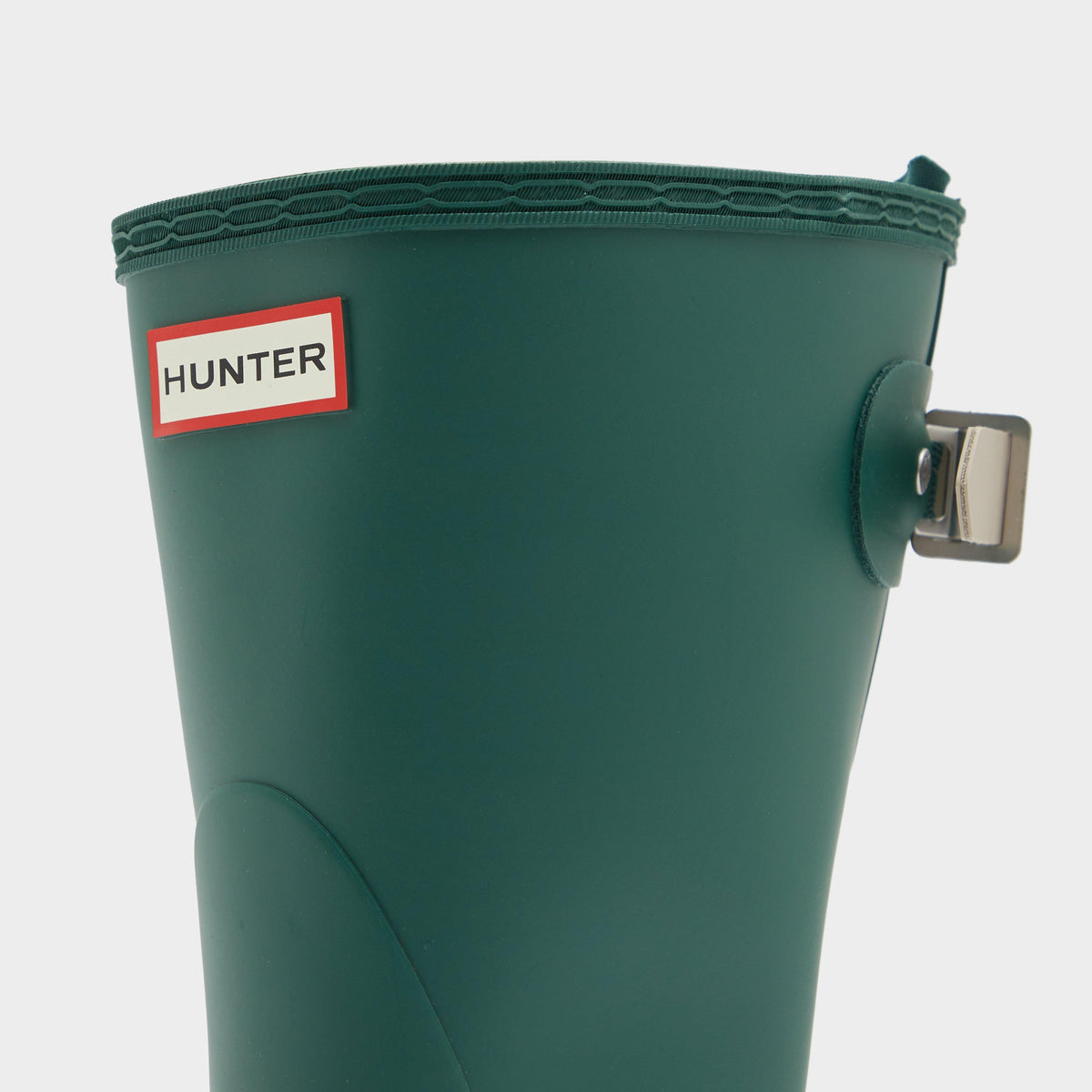 Womens Short Back Adjustable Wellington Boots Green