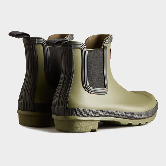 Womens Original Chelsea Boots Olive/Black
