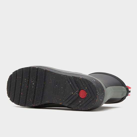 Womens Play Short Speckle Sole Wellington Boots Black/Steall/Spurrey