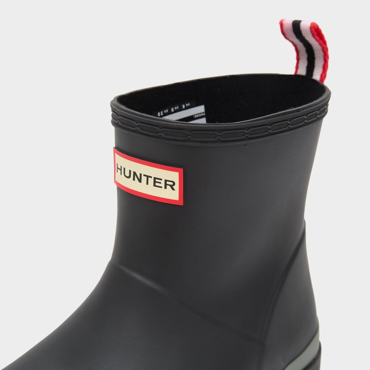 Womens Play Short Speckle Sole Wellington Boots Black/Steall/Spurrey