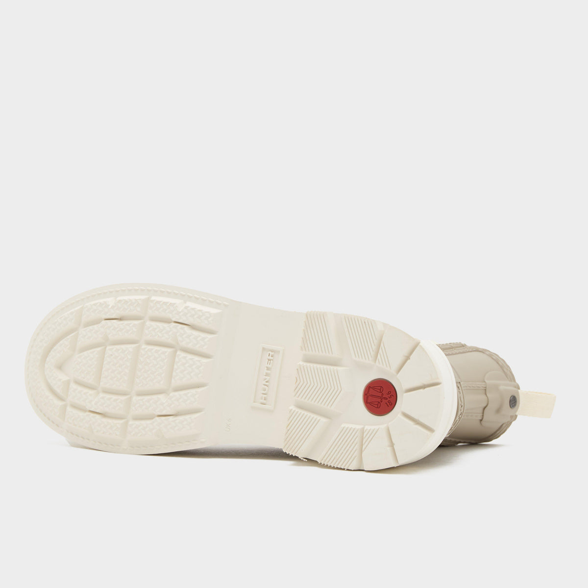 Womens Refined Stitch Detail Chelsea Wellington Boots Skimming Stone/White