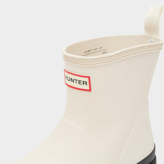 Womens Play Short Striped Wellington Boots Willlow/Black