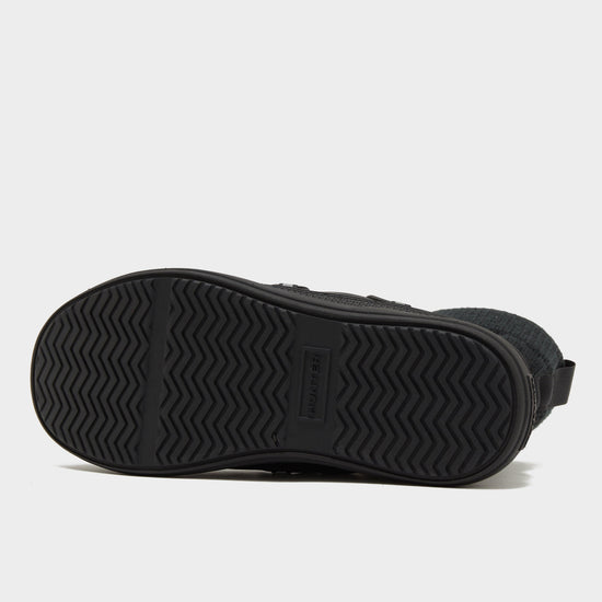 Womens In/Out Puffer Lace Up Boots Black