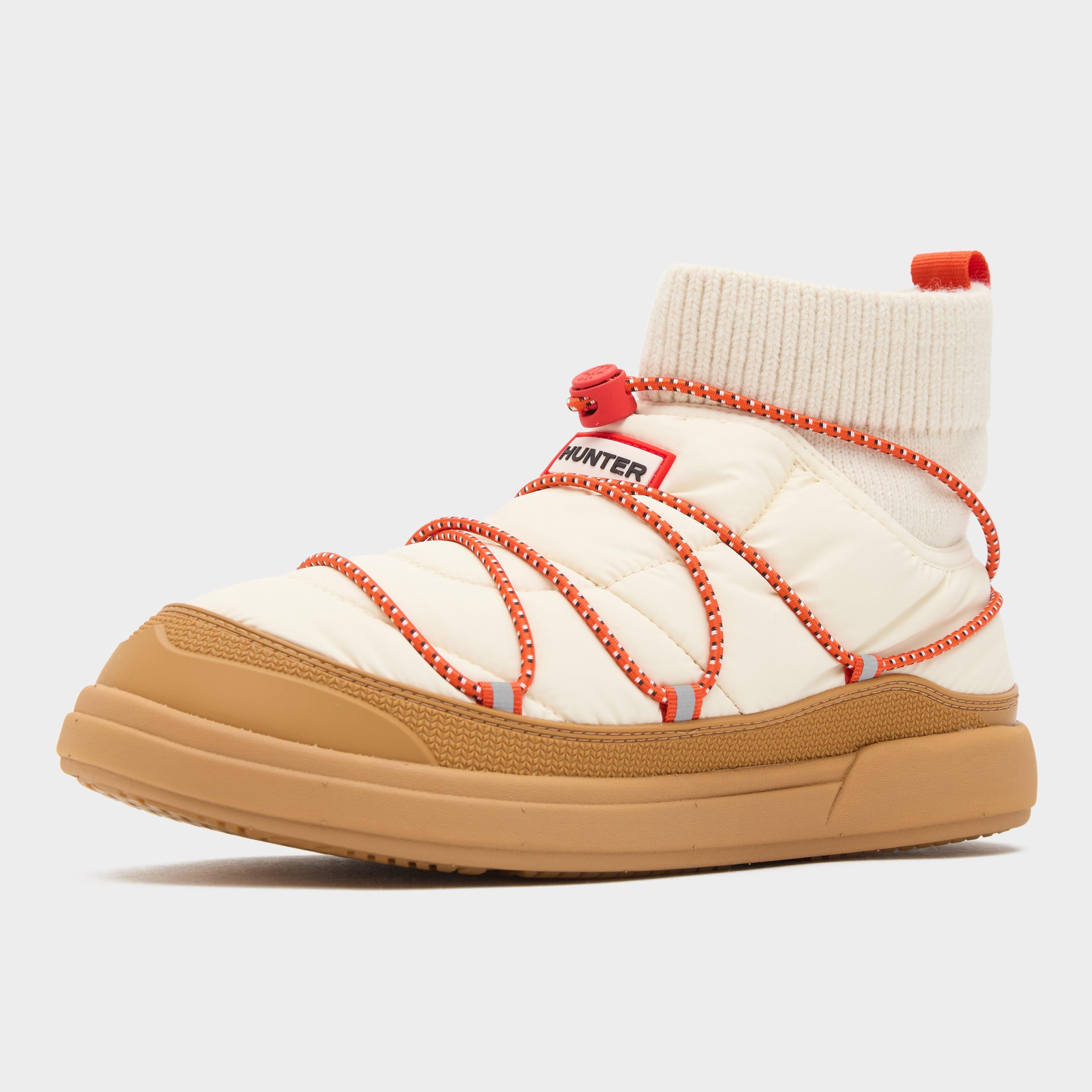 Womens In/Out Puffer Lace Up Boots White