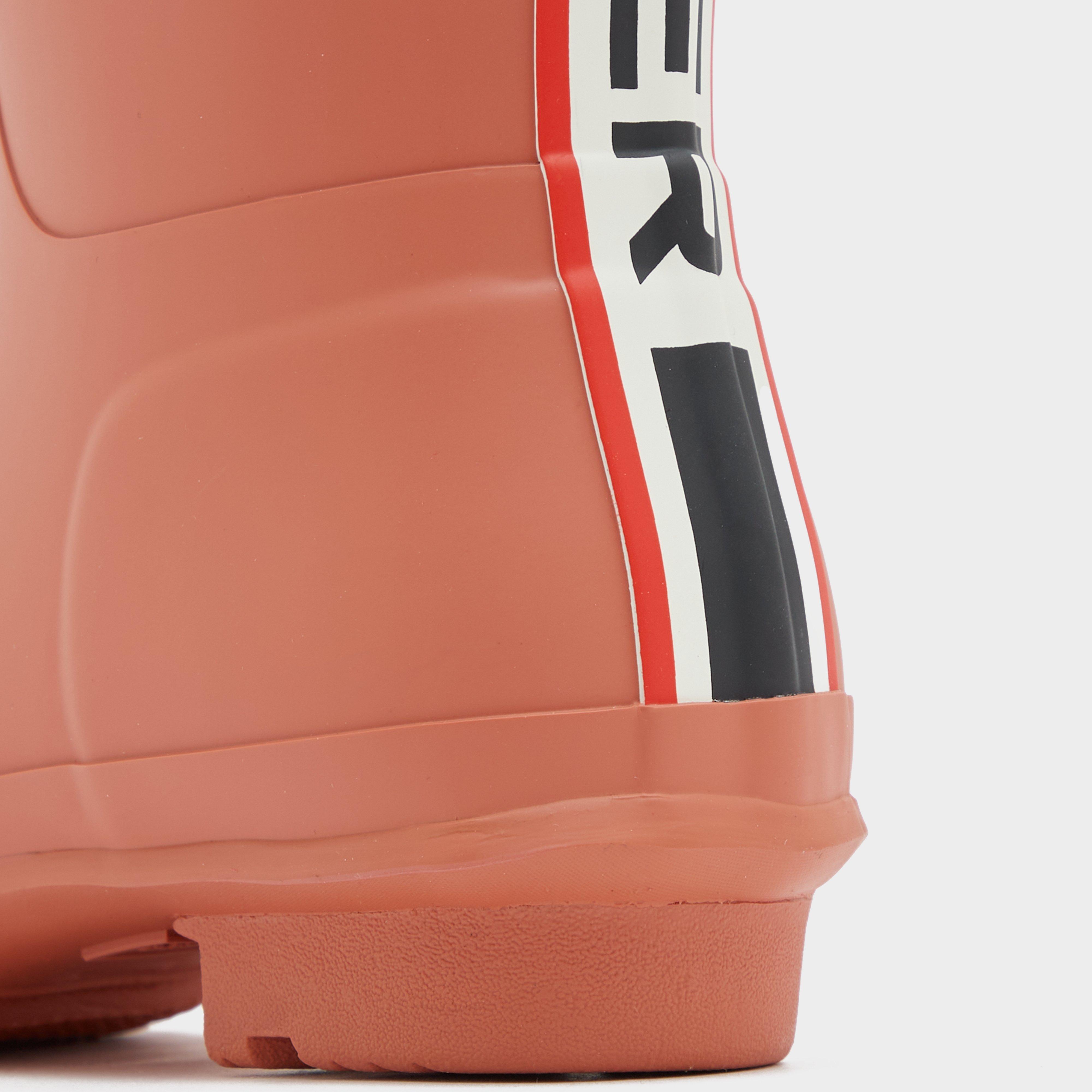 Womens Original Short Tri Colour Logo Backstrap Boots Red Flurry