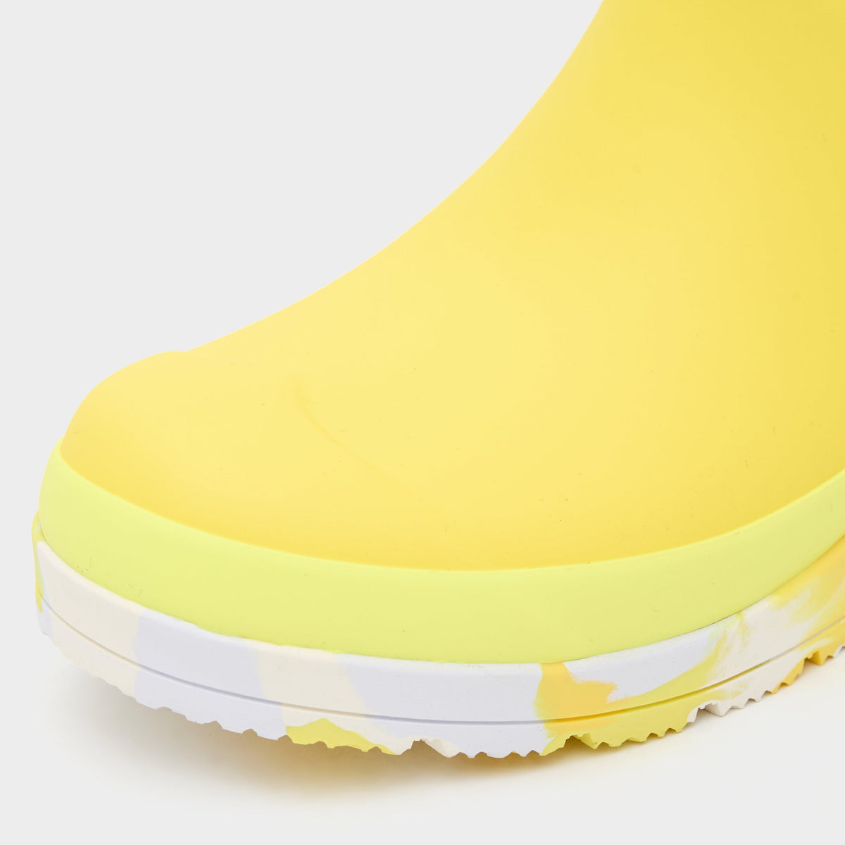 Womens Play Short Splash Sole Rain Wellington Boots Zesty Yellow