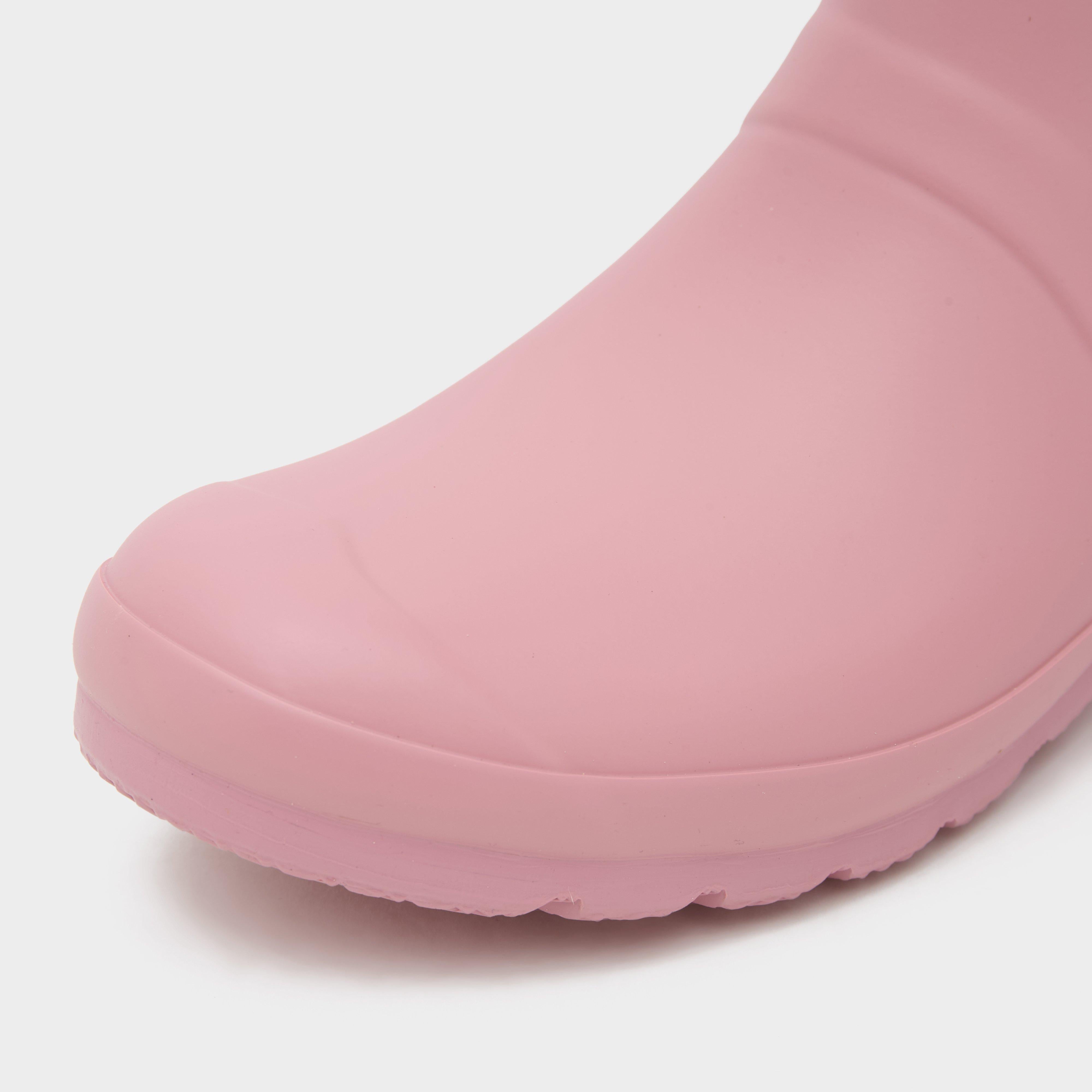 Womens Tall Back Adjustable Wellington Boots Light Pink