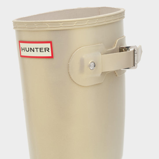 Womens Original Tall Nebula Wellington Boots Metallic Gold