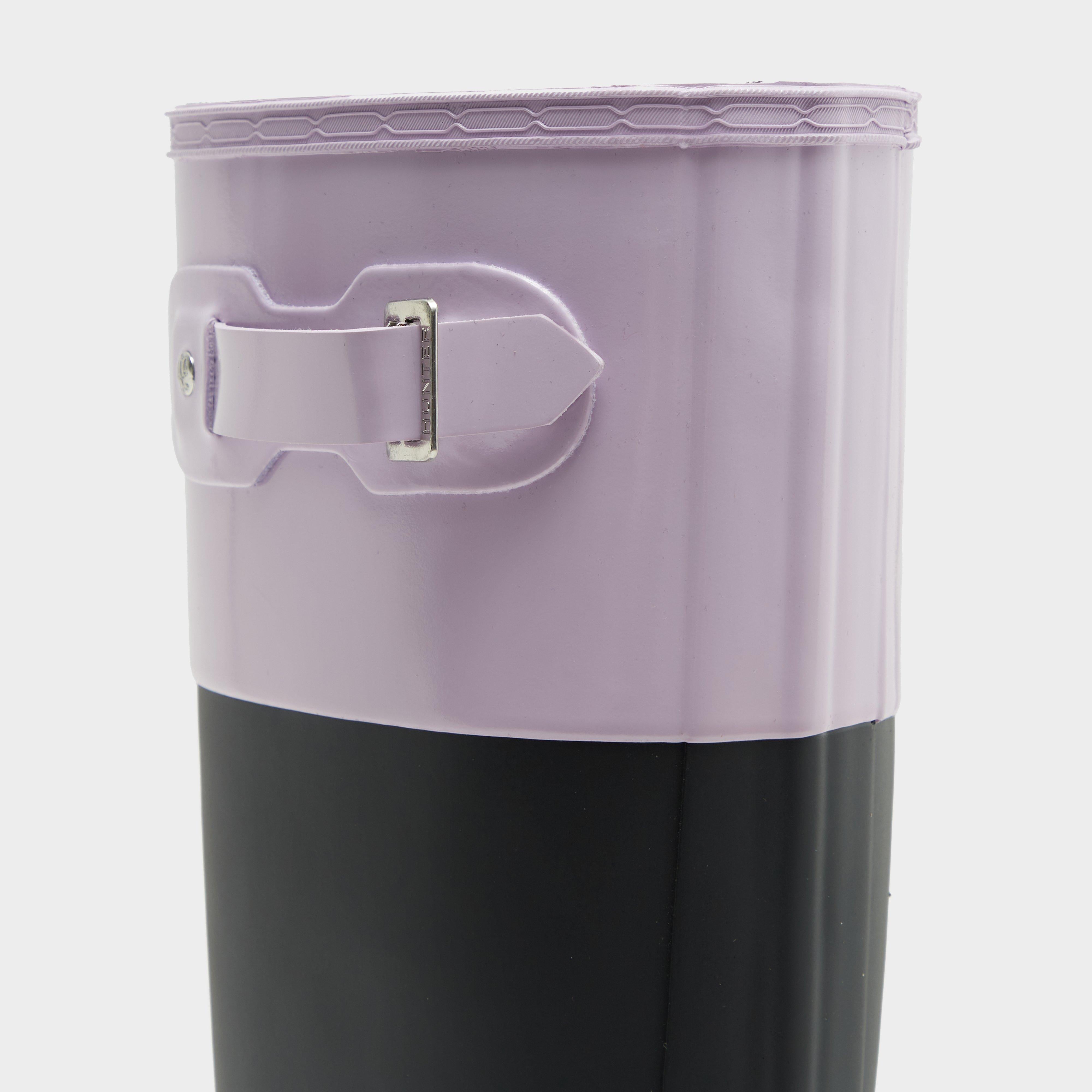Womens Original Tall Colour Block Wellington Boots Black/Mauve
