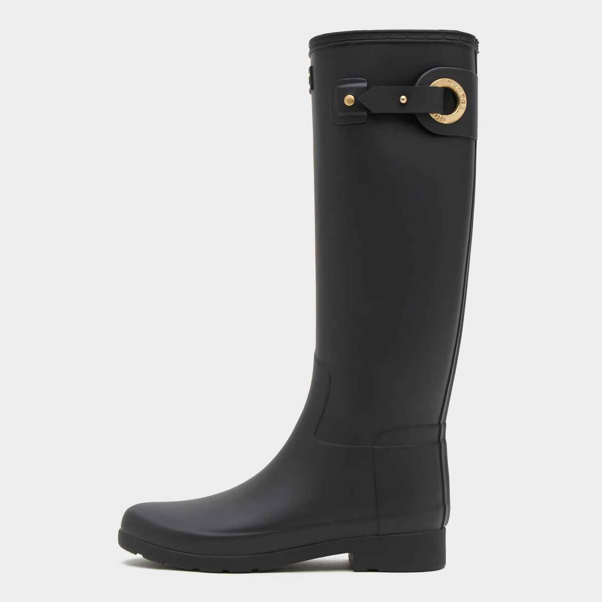 Womens Refined Tall Eyelet Buckle Wellington Boots