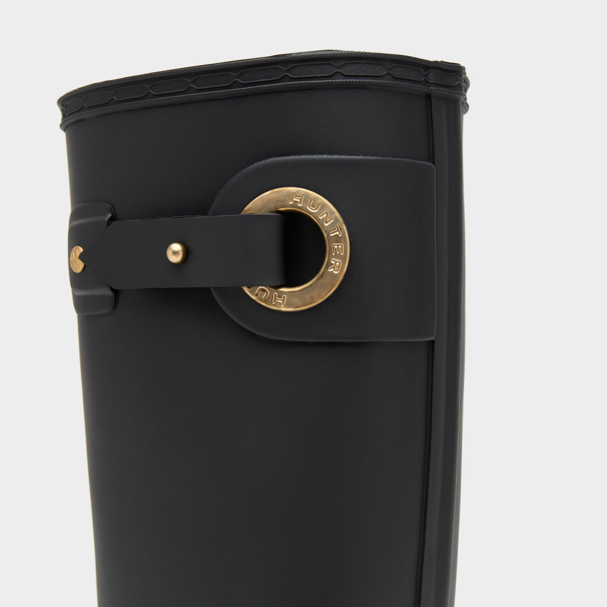 Womens Refined Tall Eyelet Buckle Wellington Boots