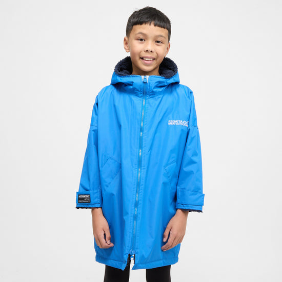 Kids Waterproof Robe Oxford Blue Navy