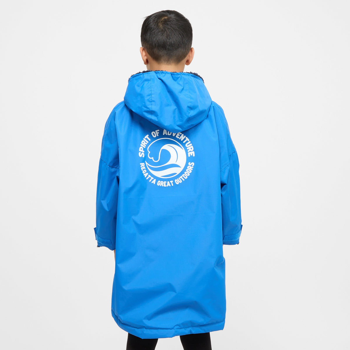 Kids Waterproof Robe Oxford Blue Navy