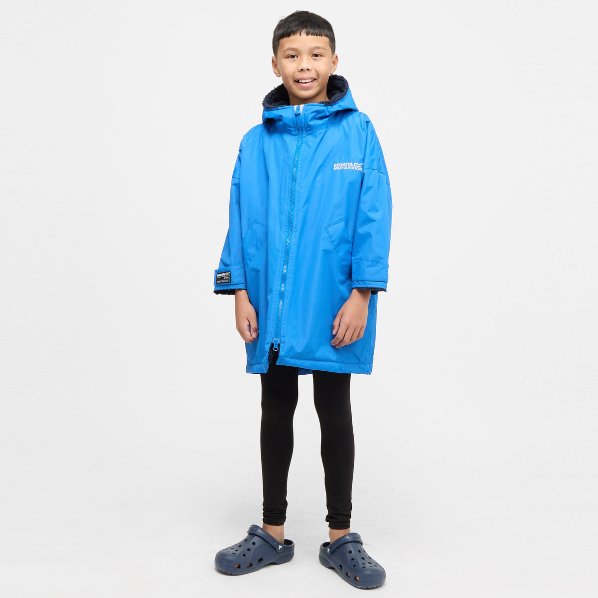 Kids Waterproof Robe Oxford Blue Navy