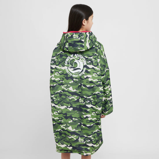 Kids Waterproof Robe Cactus Camouflage