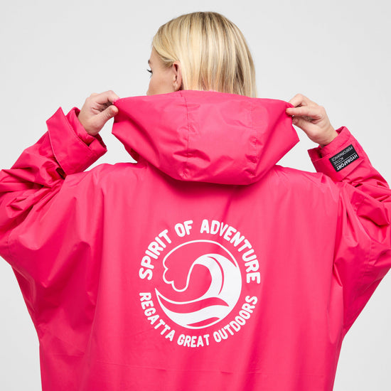 Adults Waterproof Robe Pink