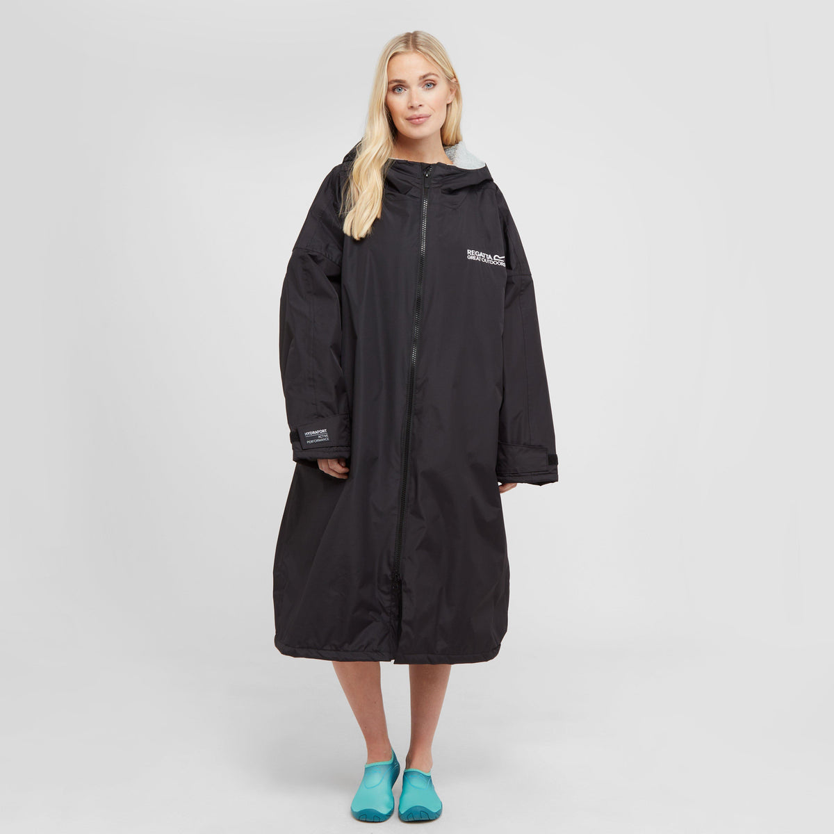 Adults Waterproof Robe Black