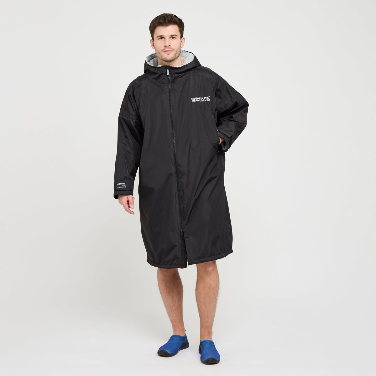 Adults Waterproof Robe Black