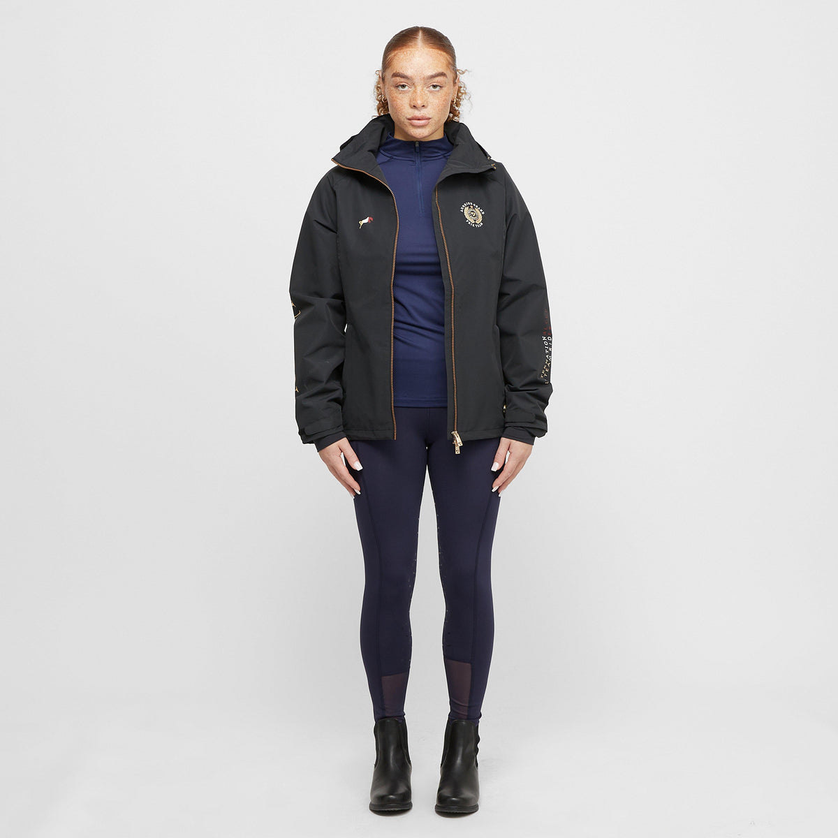 Womens Team Waterproof Jacket Black